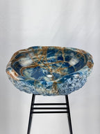 Cuba Esculpida Ônix Azul Argentino Bruto