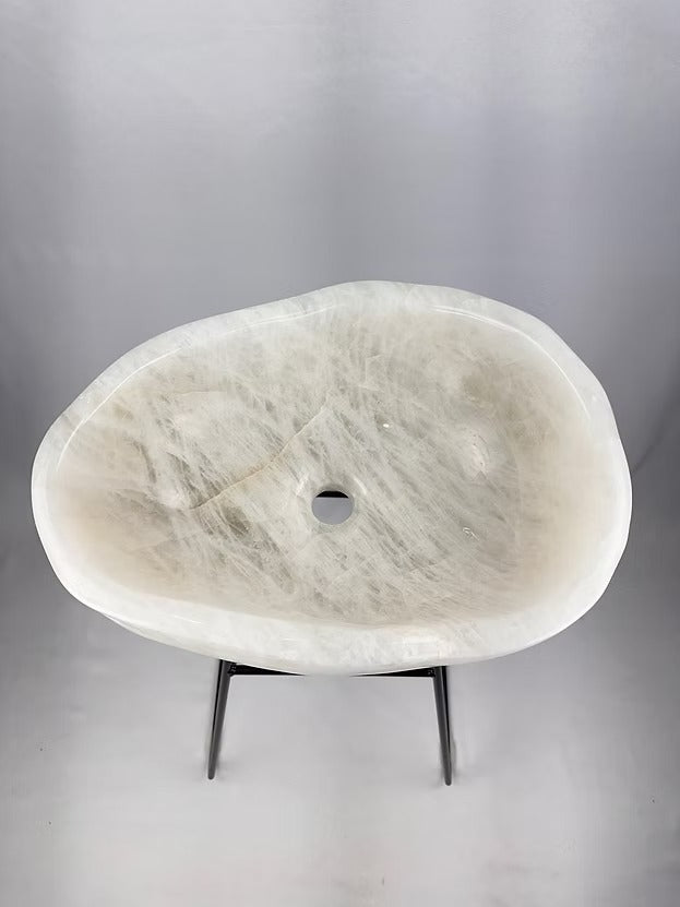 Cuba Esculpida Quartzo Branco Polido