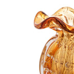 Vaso Murano Âmbar Dourado Italy