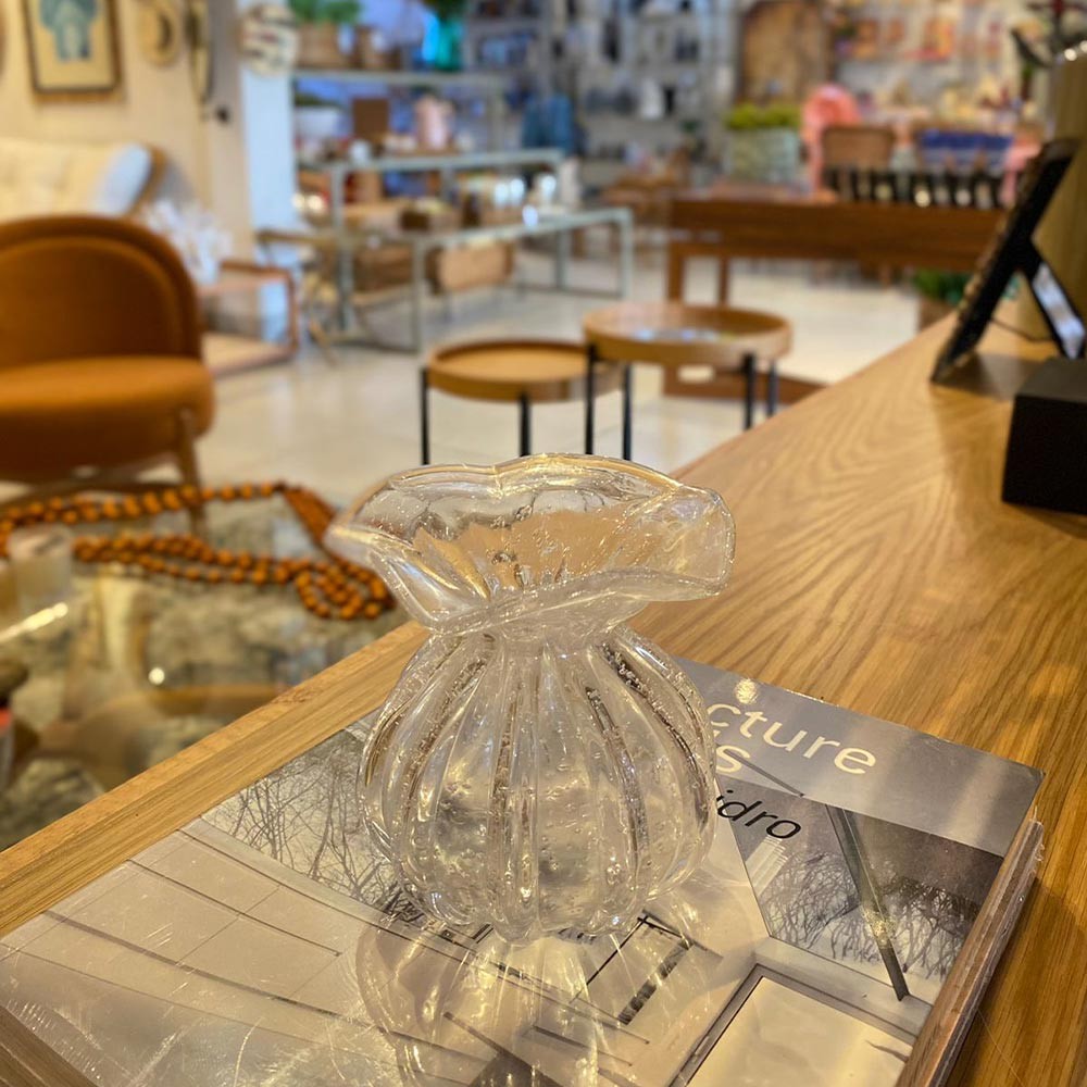 Vaso Murano Transparente Italy