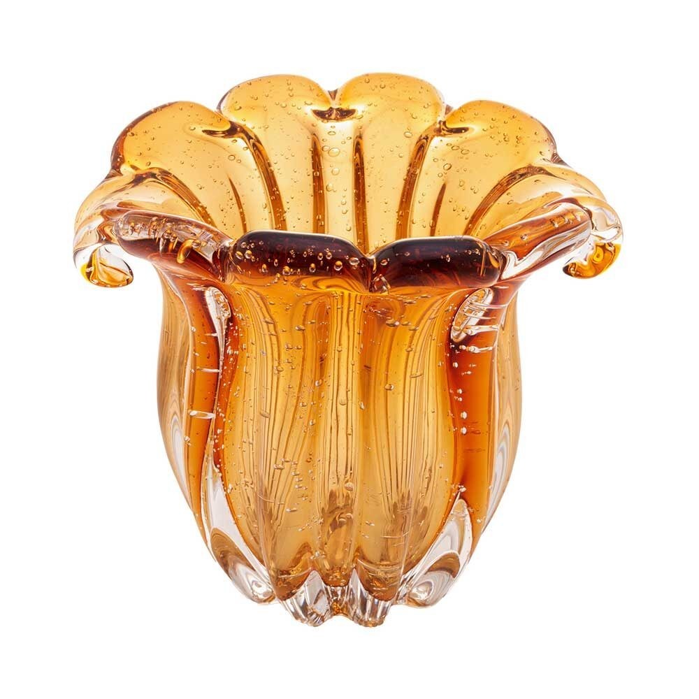 Vaso Murano Âmbar Lapozzo