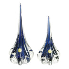 Kit 2 Esculturas Cristal Murano Gota Veneza