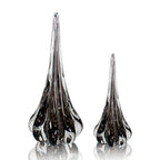 Kit 2 Esculturas Cristal Murano Gota Veneza
