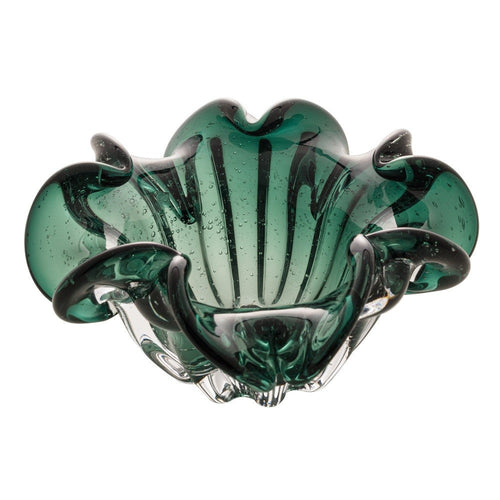 Centro de Mesa Murano Italy Verde Esmeralda