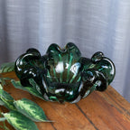 Centro de Mesa Murano Italy Verde Esmeralda