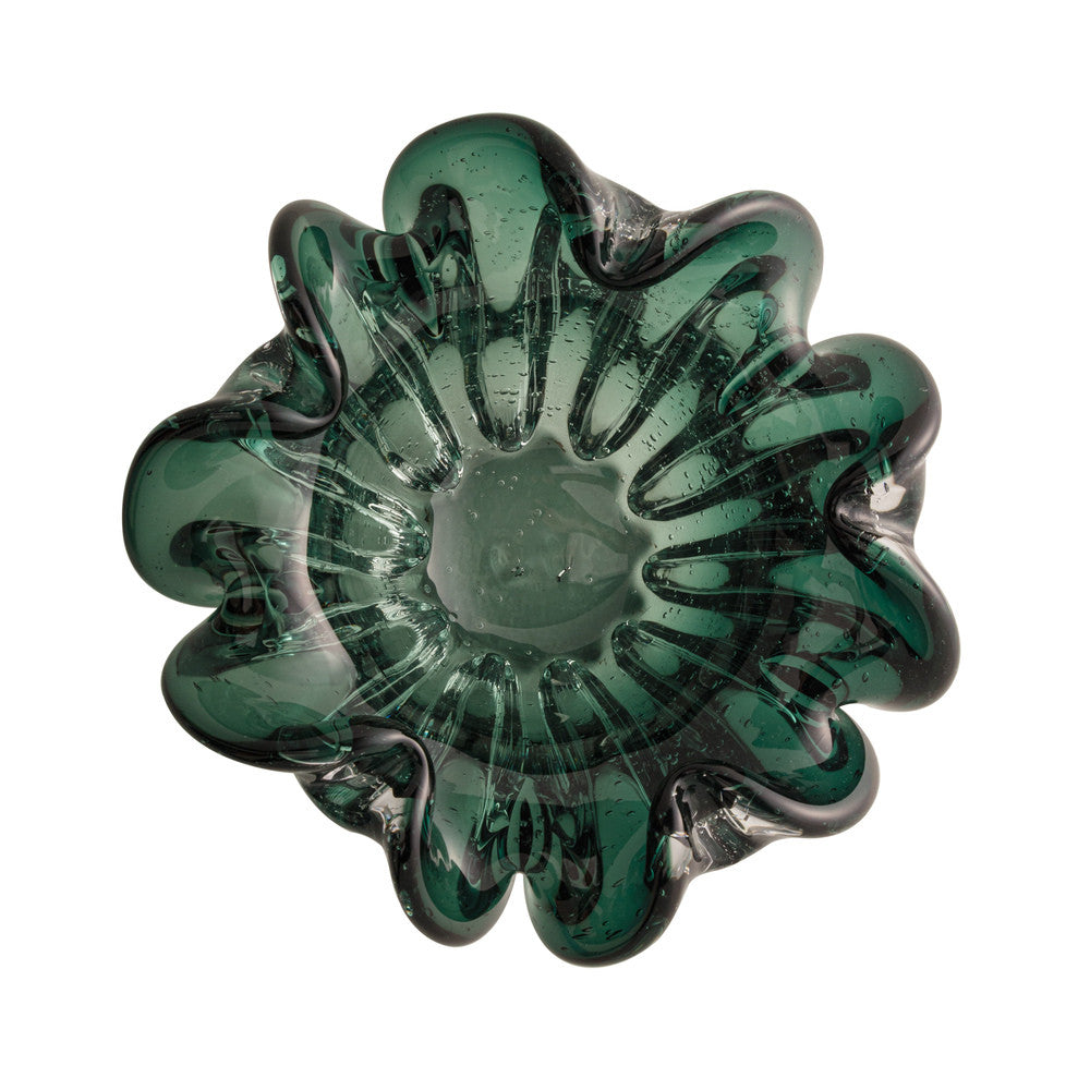 Centro de Mesa Murano Italy Verde Esmeralda
